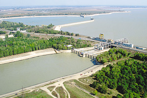 Гидроузел Краснодарского водохранилища сегодня